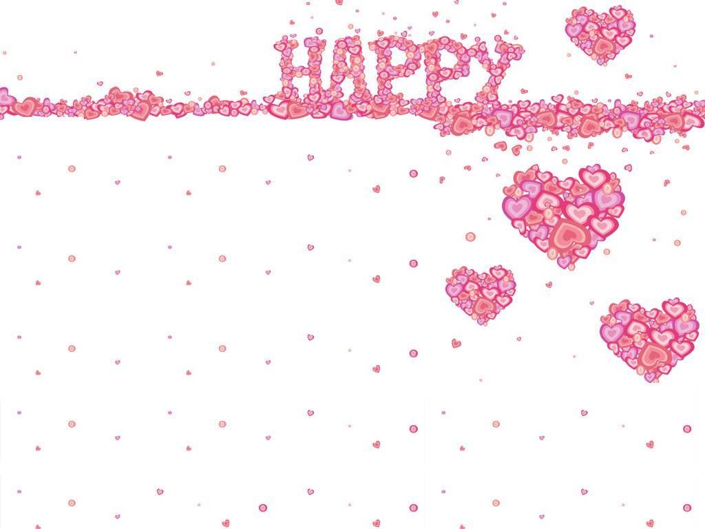Happy hearts background