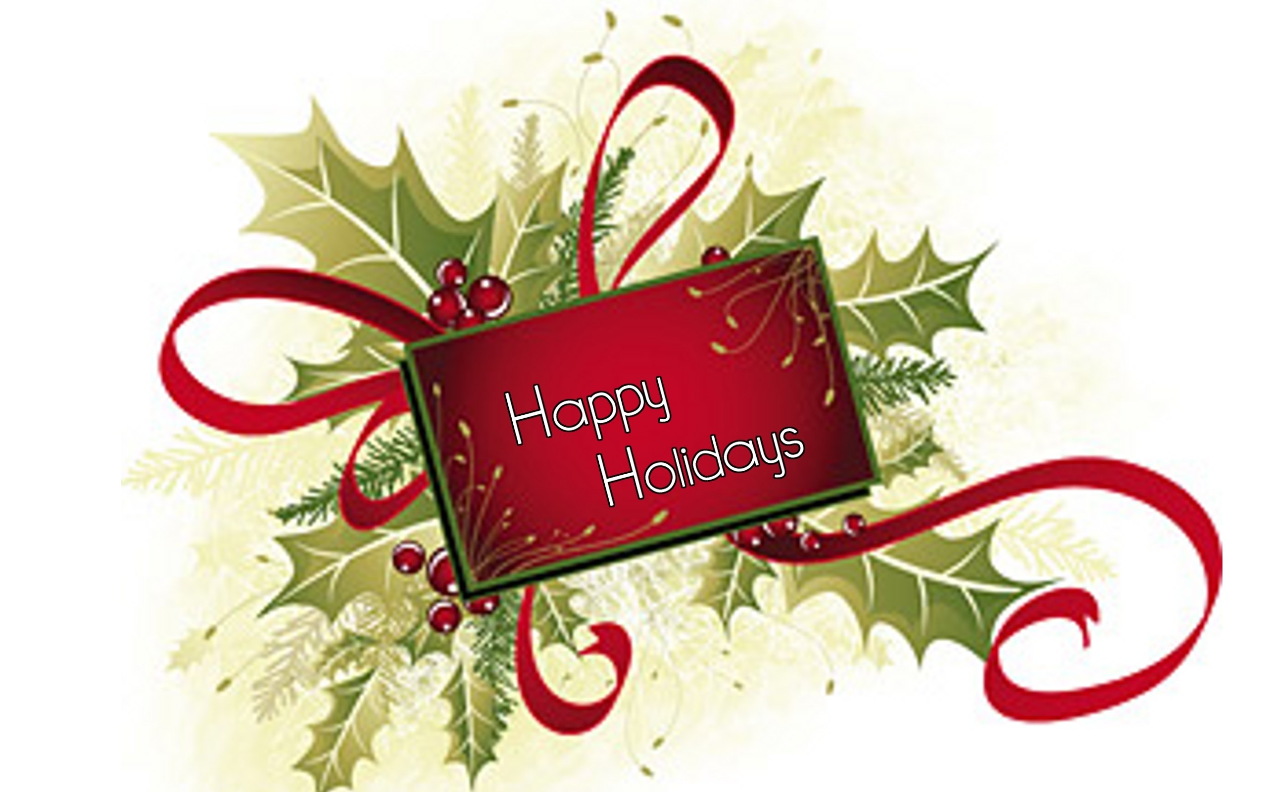happy holidays card
