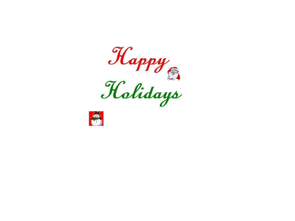 happy holidays card