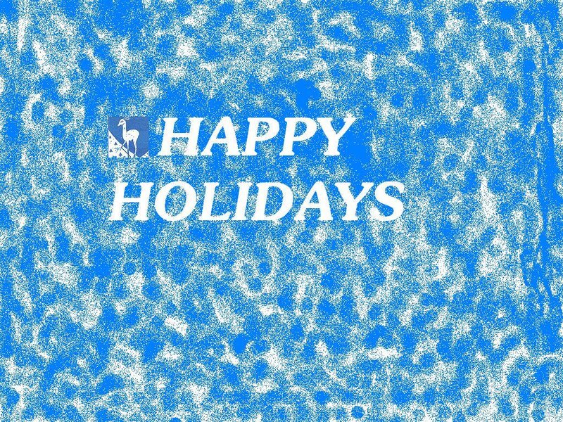 Happy Holidays card with texture