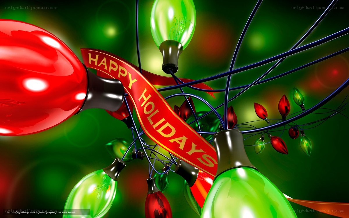 Happy Holidays lights