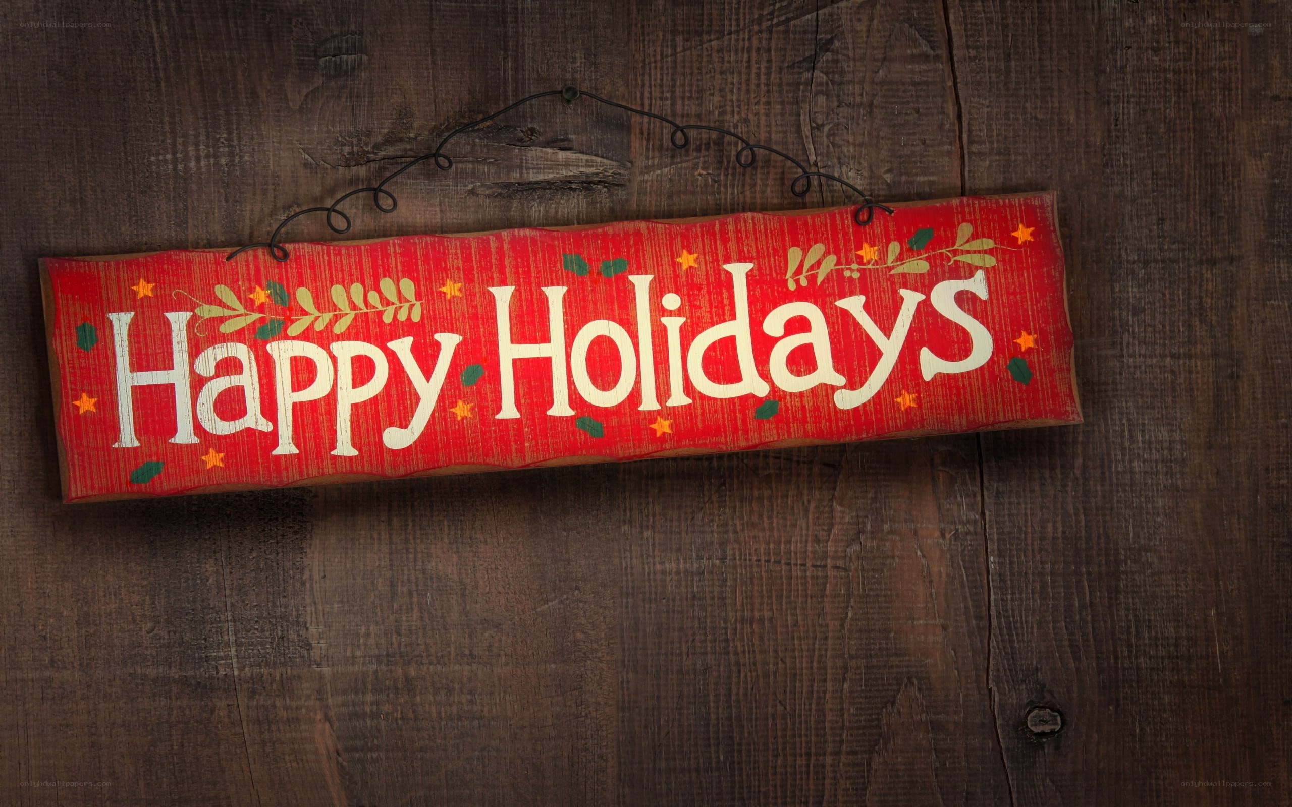 Happy Holidays sign
