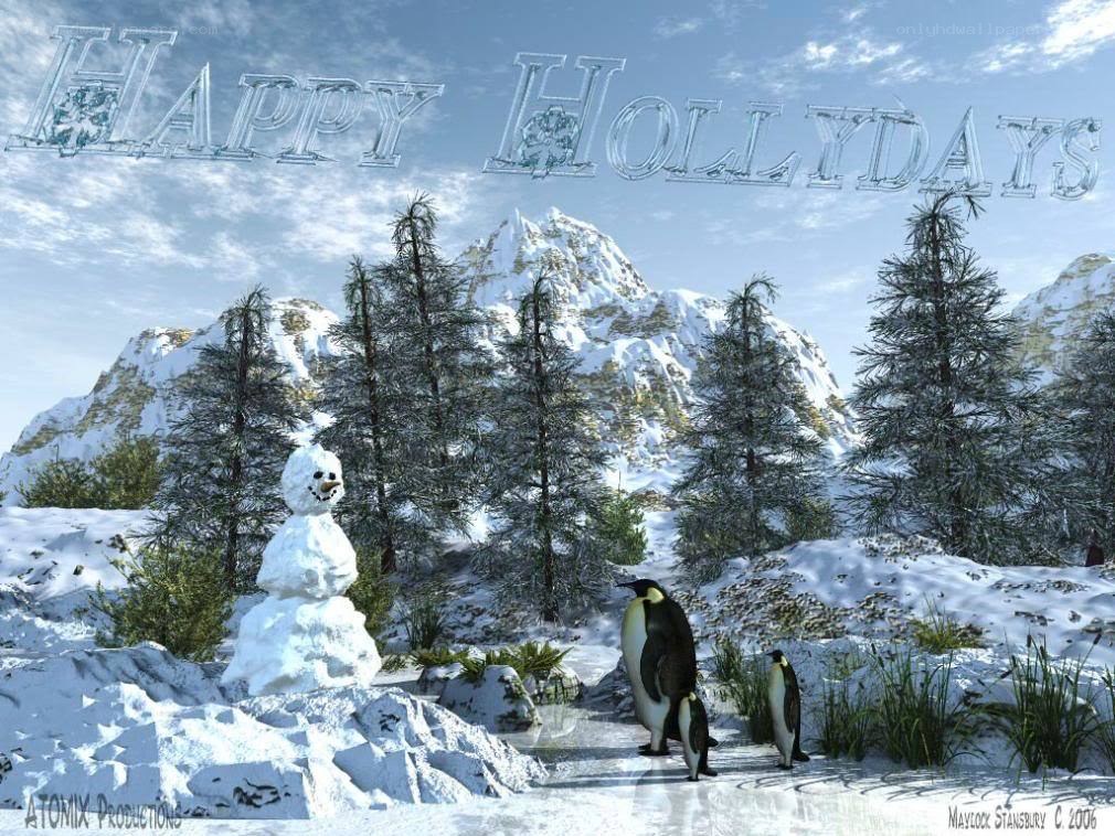 Happy Hollydays in snow