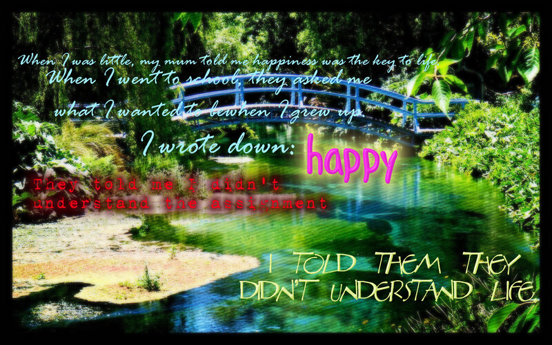 Happy Life Quote Image