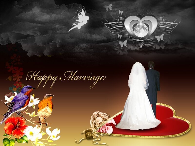 Happy Marriage Wedding Scene