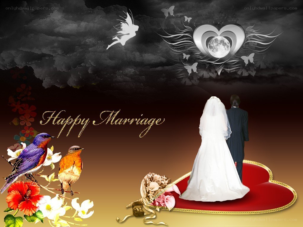 Happy Marriage Wedding Scene