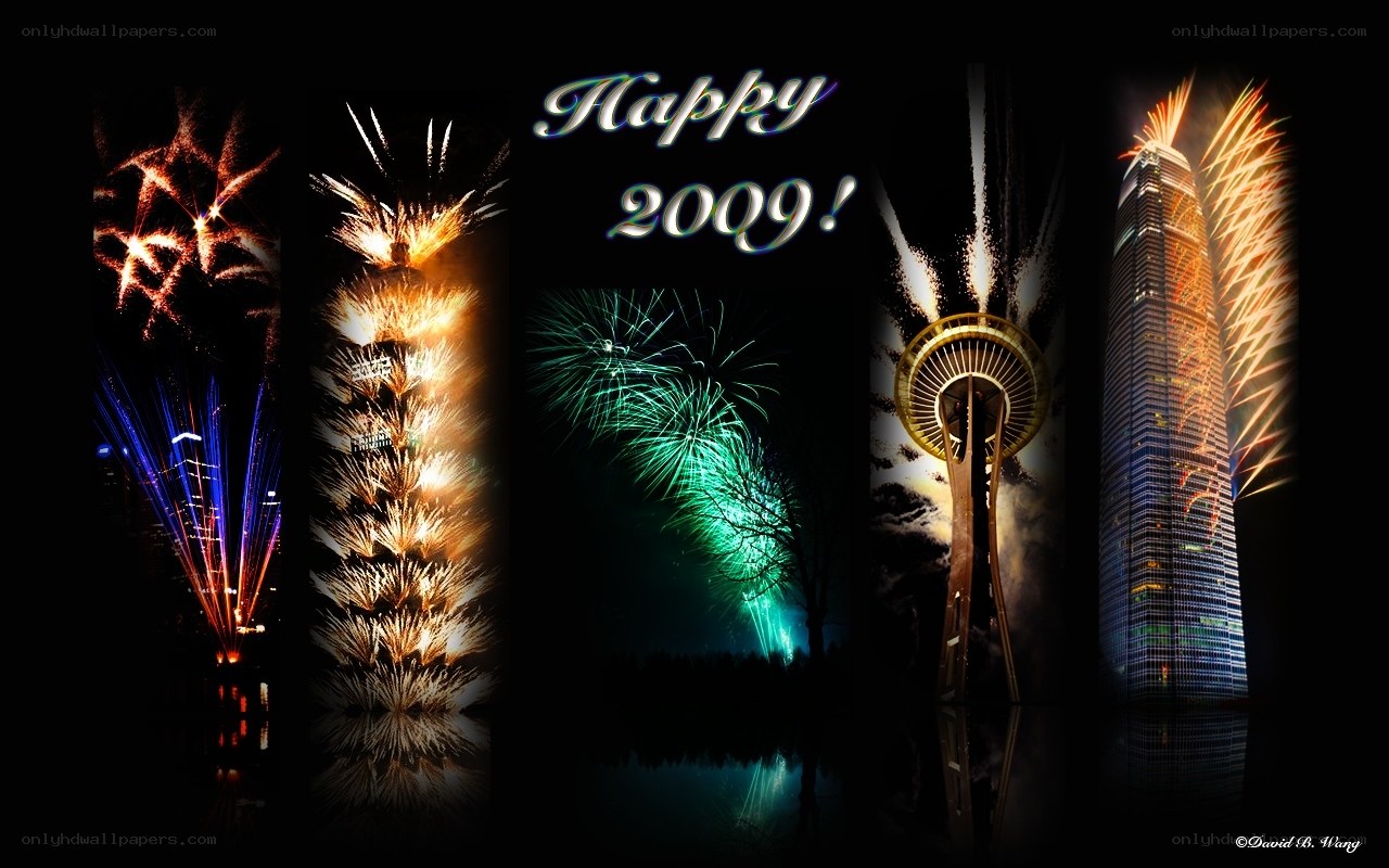 Happy New Year 2009 collage