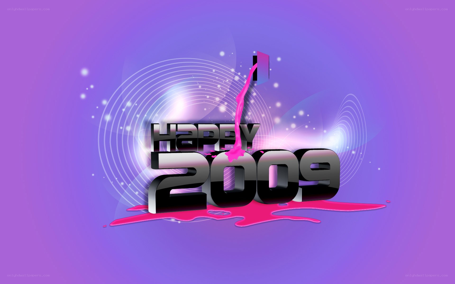 Happy New Year 2009 graphic