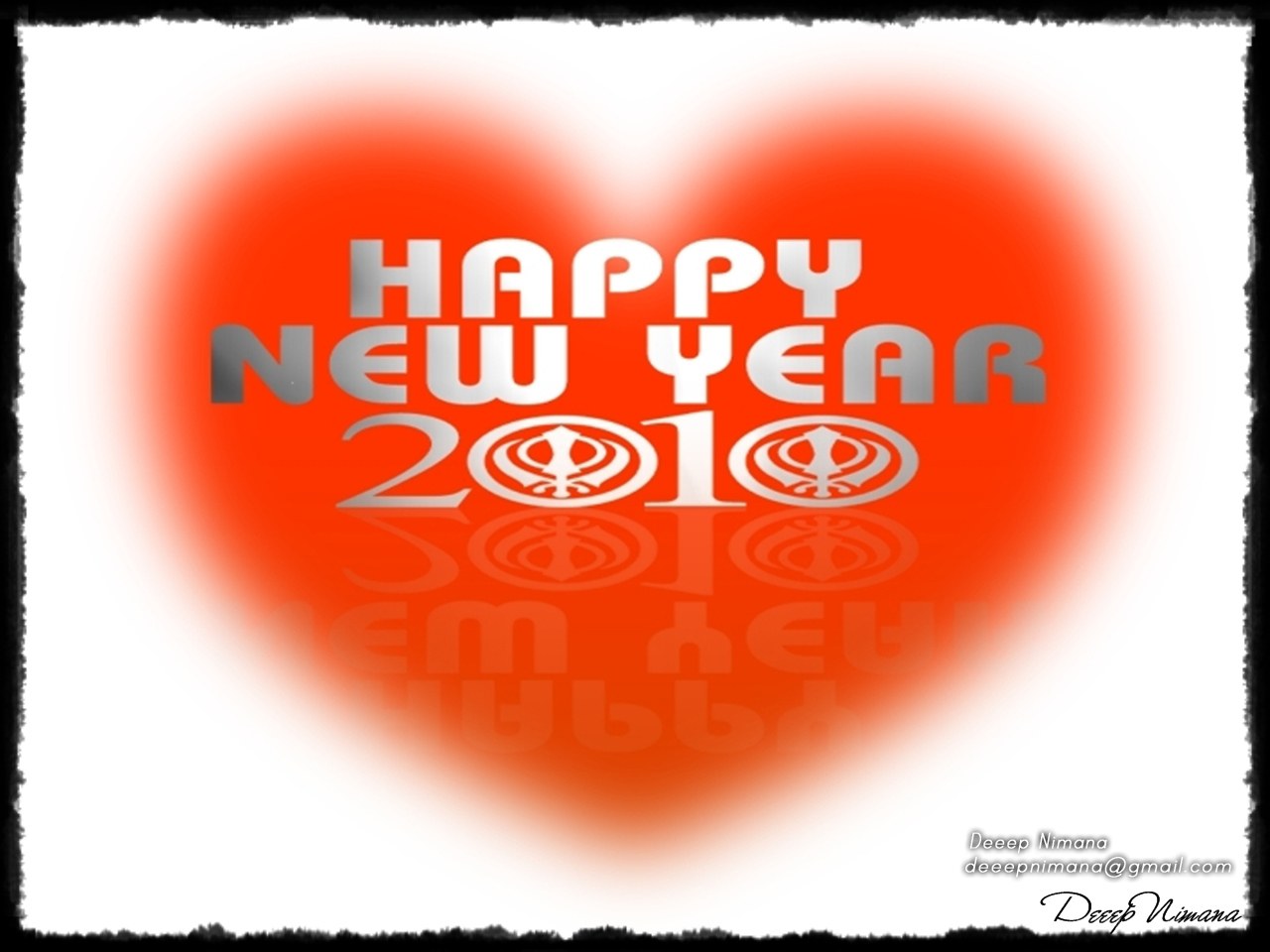 Happy New Year 2010 card