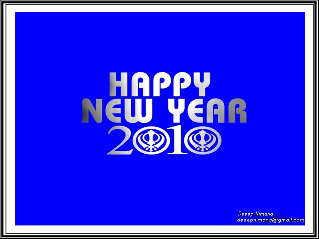 Happy New Year 2010 card