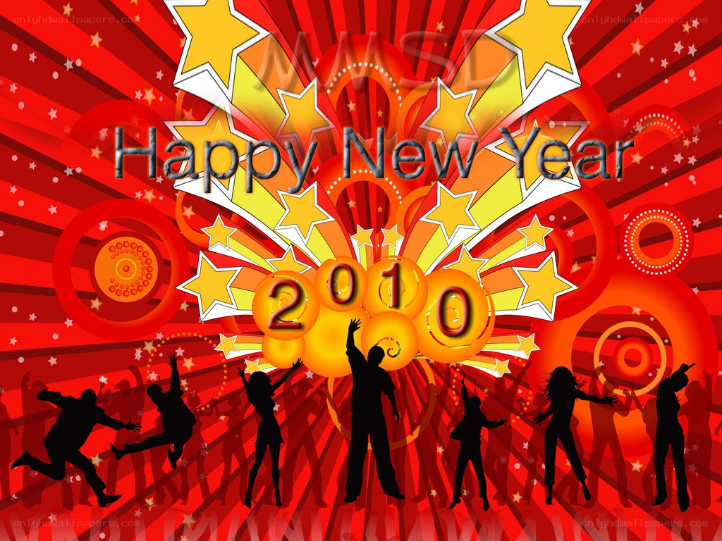 Happy New Year 2010 celebration