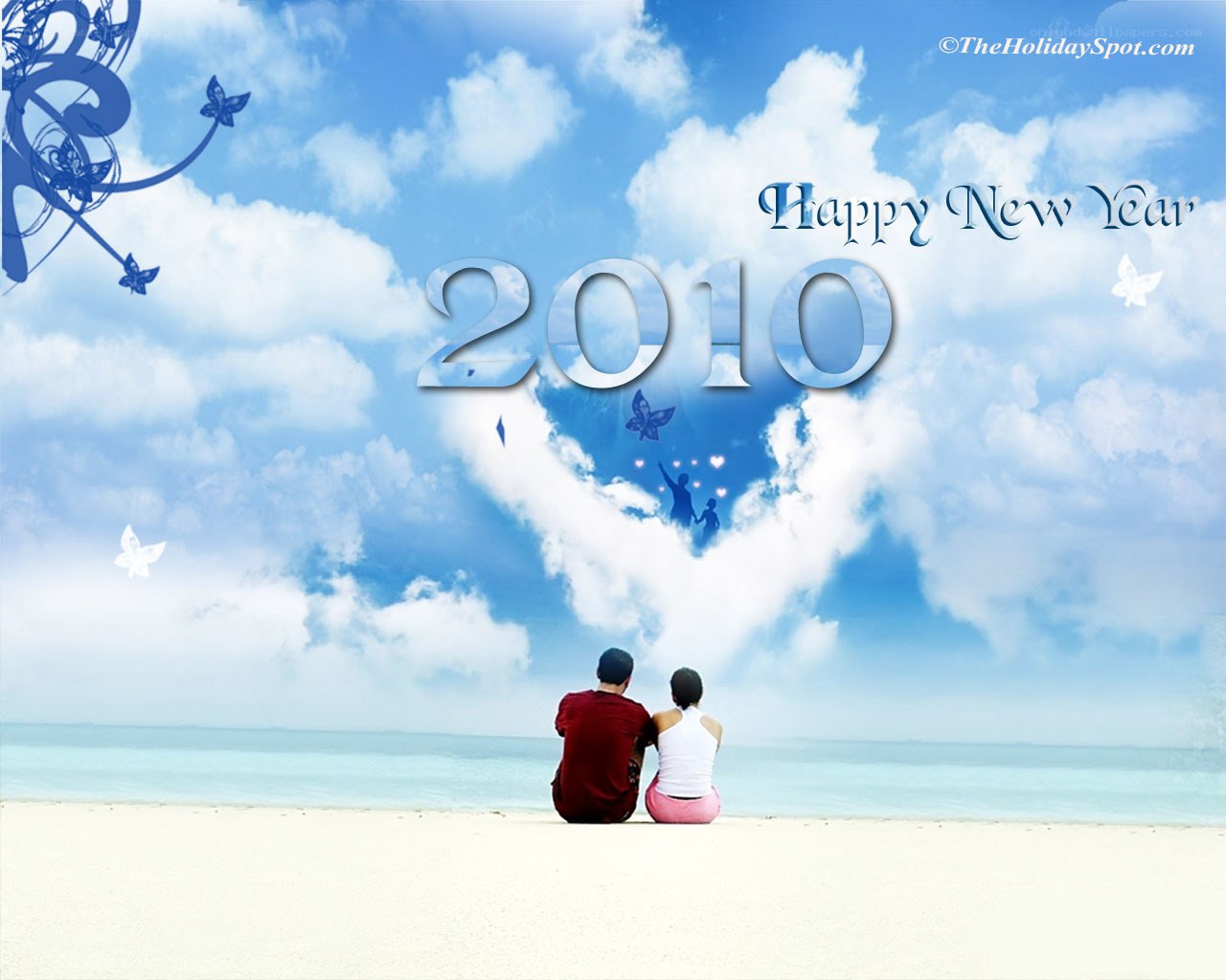 Happy New Year 2010 couple