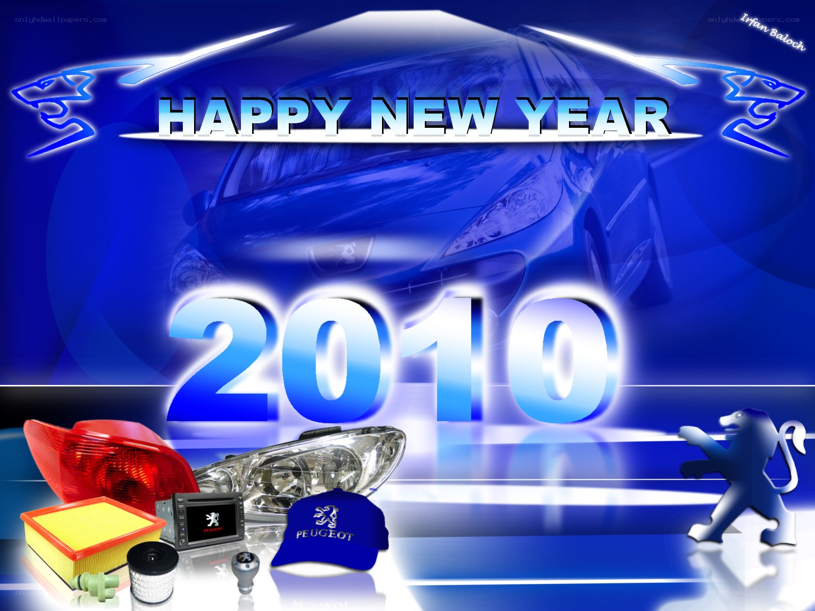 Happy New Year 2010 Peugeot