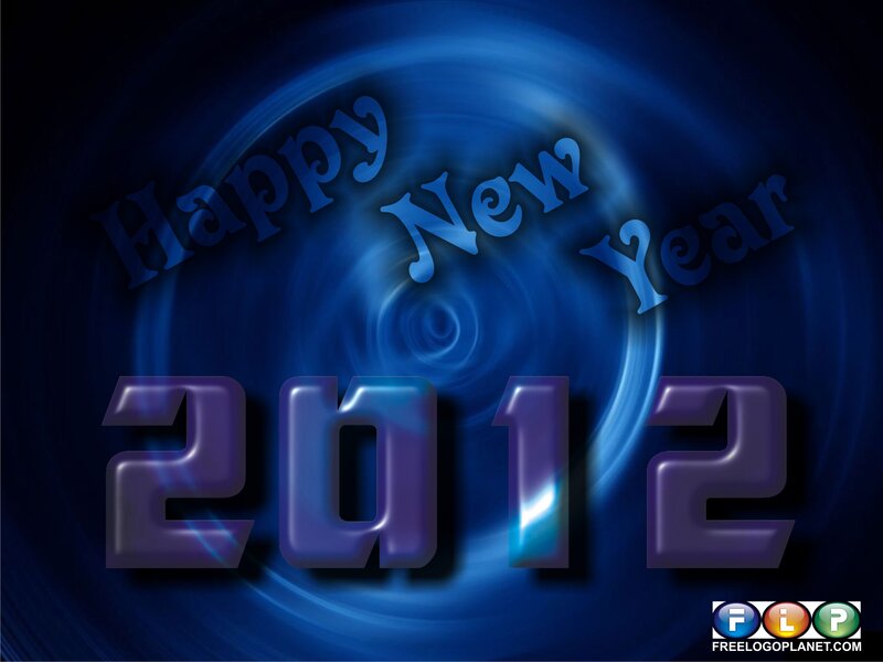 Happy New Year 2012 — Blue