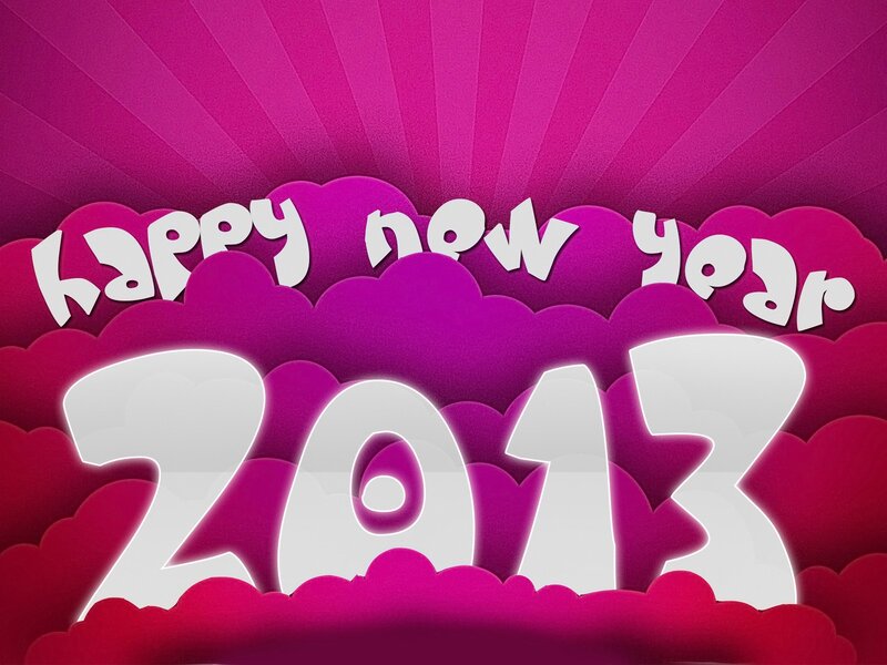 Happy New Year 2013 — Pink