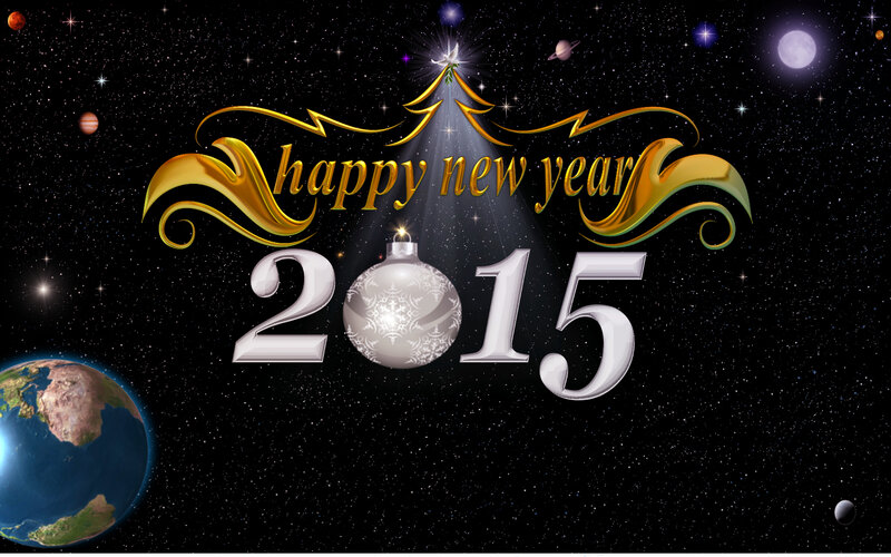Happy New Year 2015 — Black