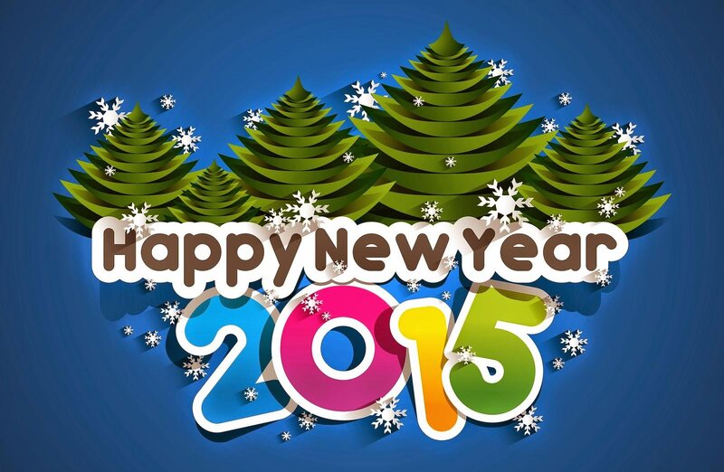Happy New Year 2015 — Blue
