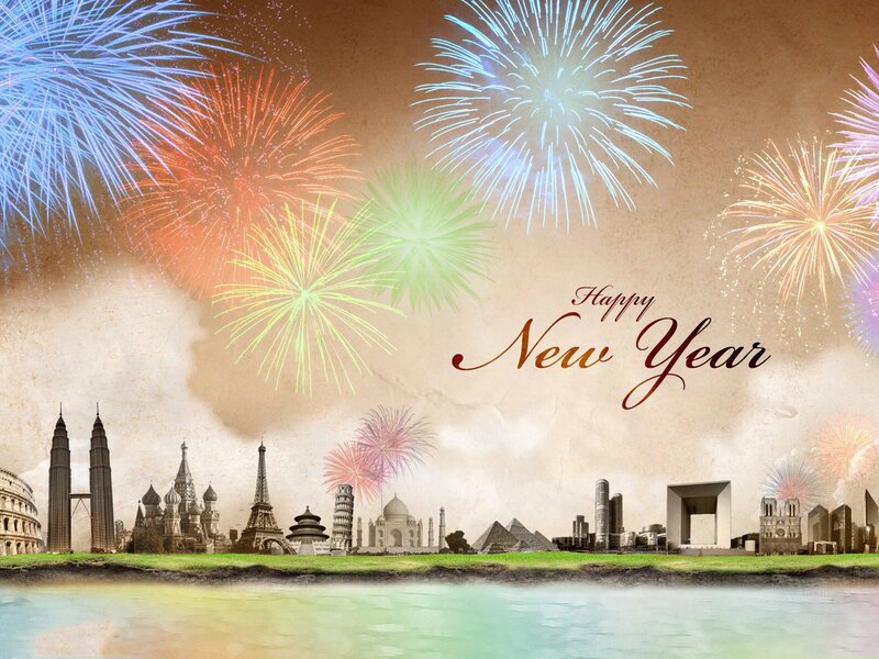 Happy New Year collage