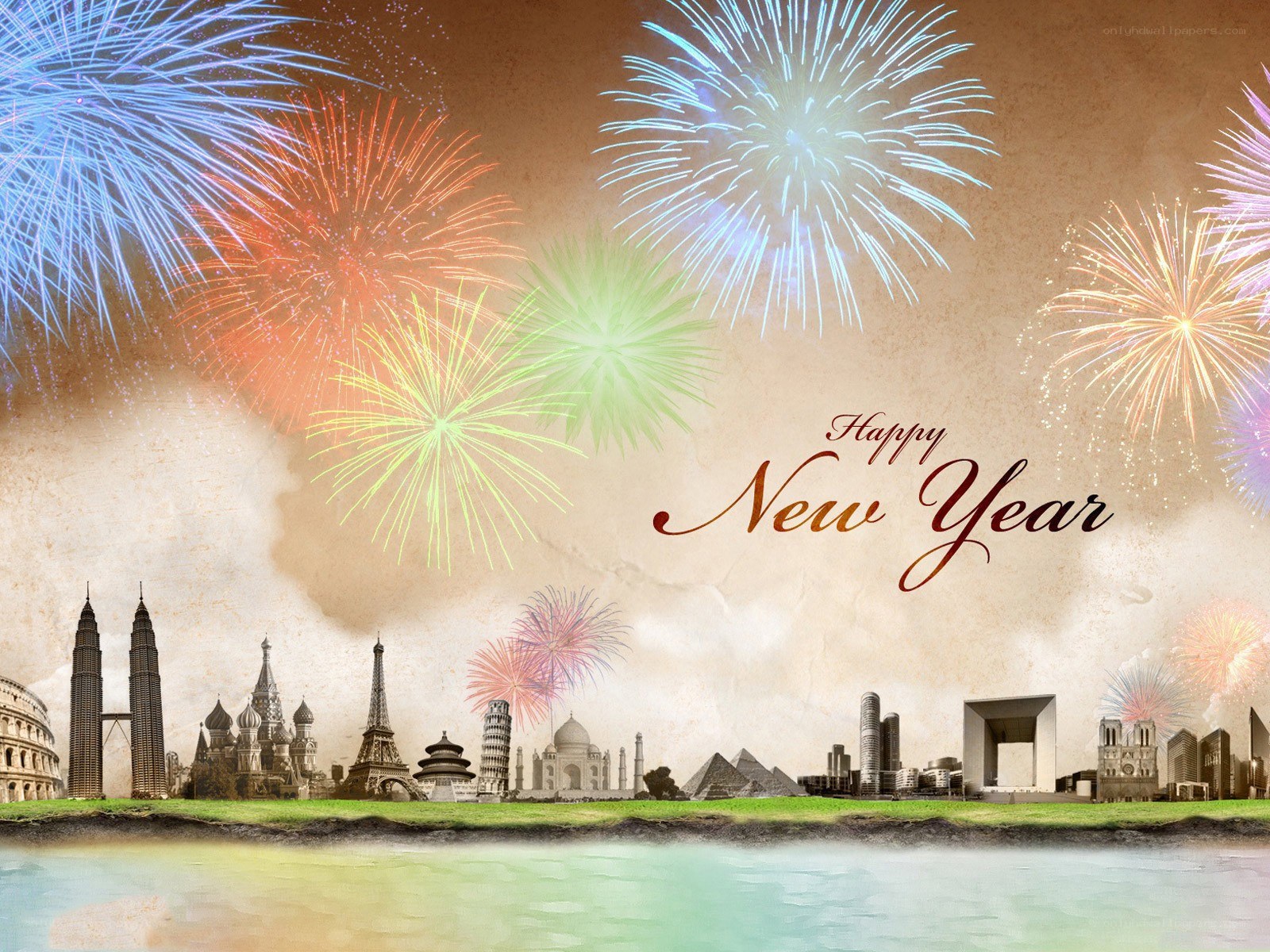Happy New Year collage