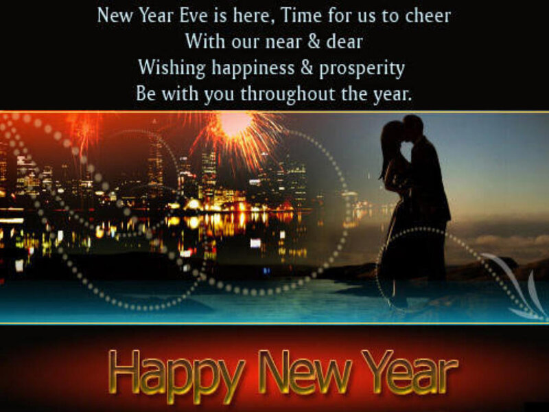 Happy New Year couple
