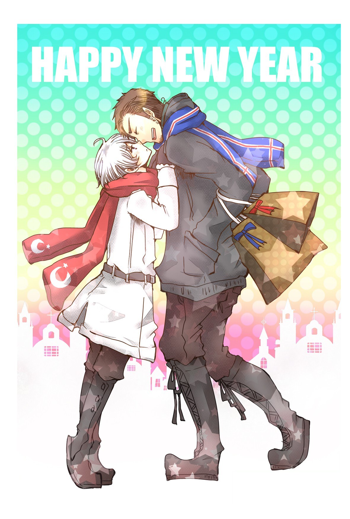 Happy New Year couple