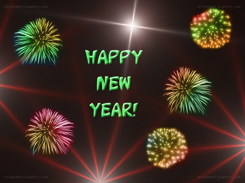 Happy New Year fireworks