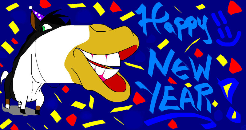 Happy New Year horse