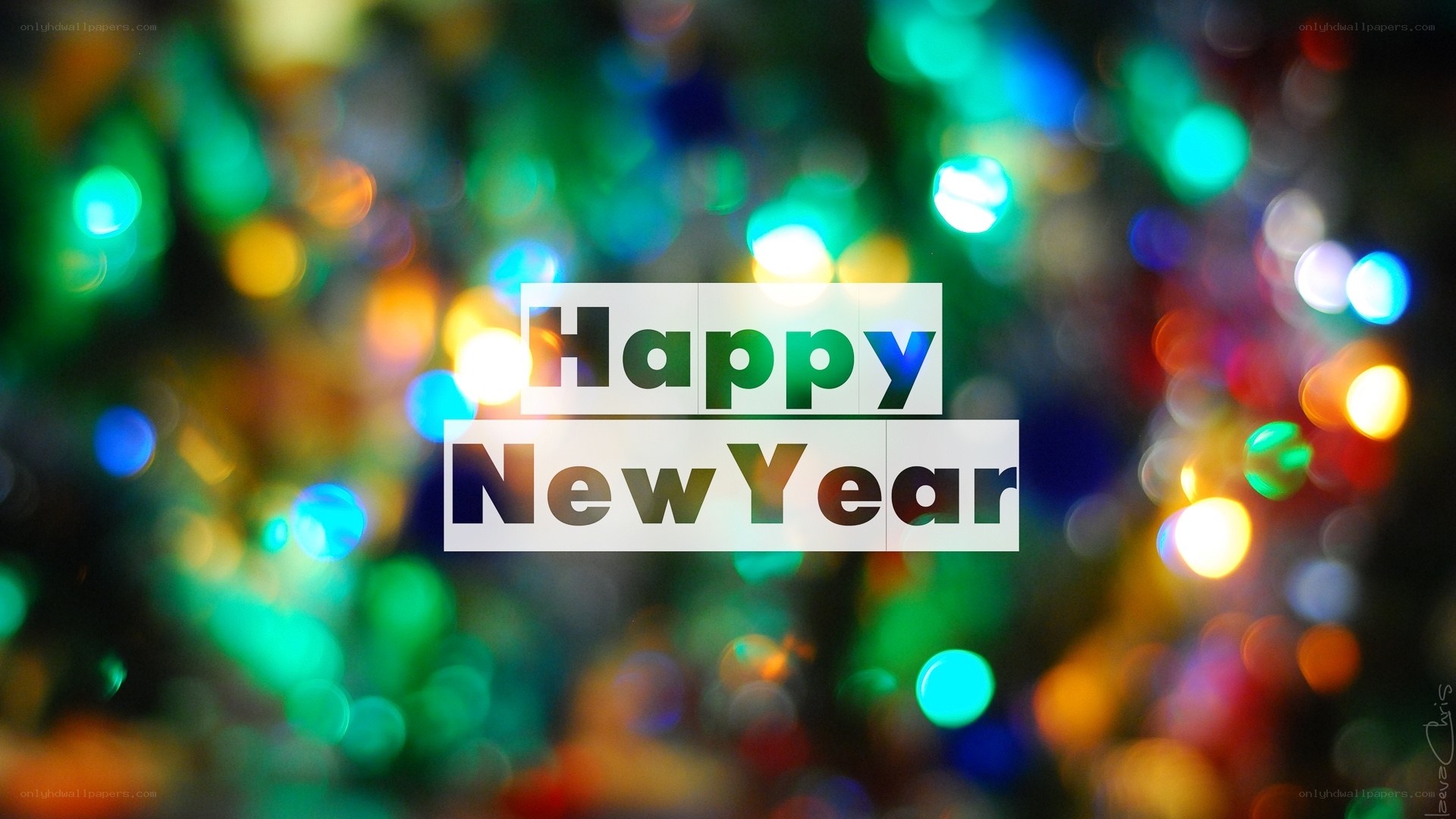 Happy New Year lights