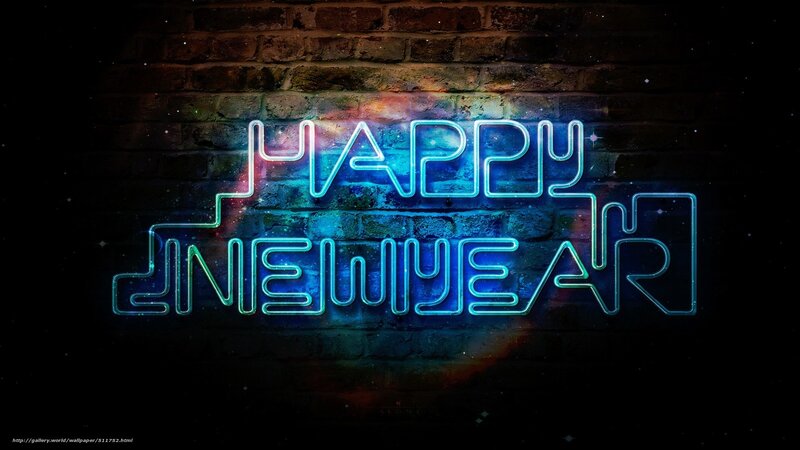 Happy New Year neon sign
