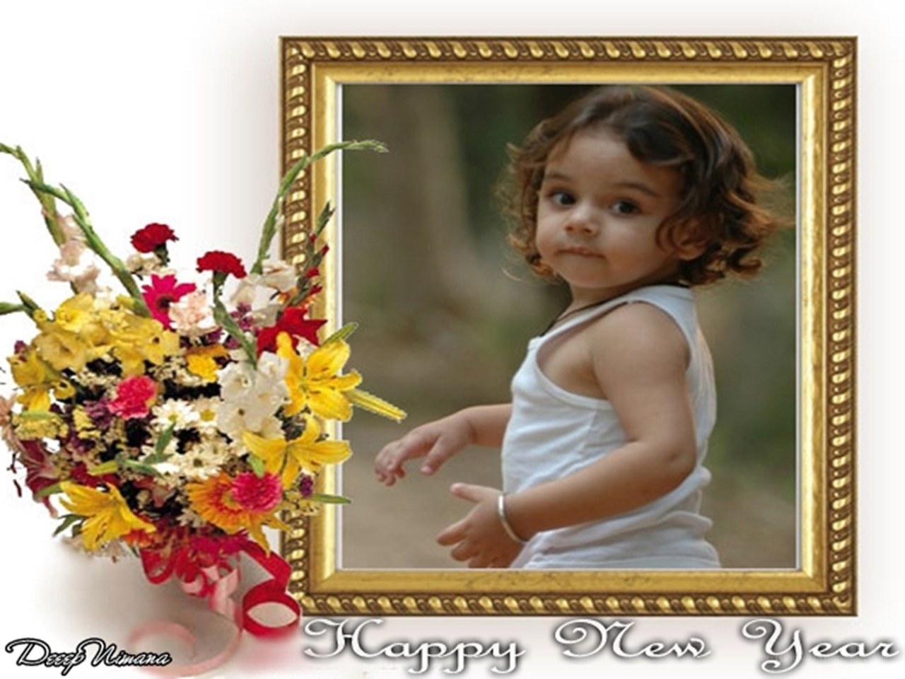 Happy New Year photo card