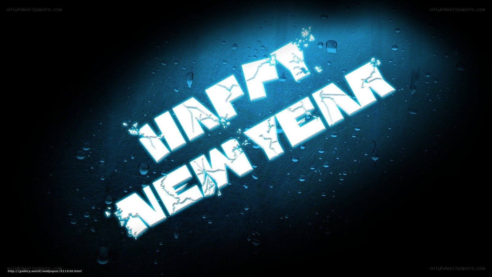 Happy New Year text art