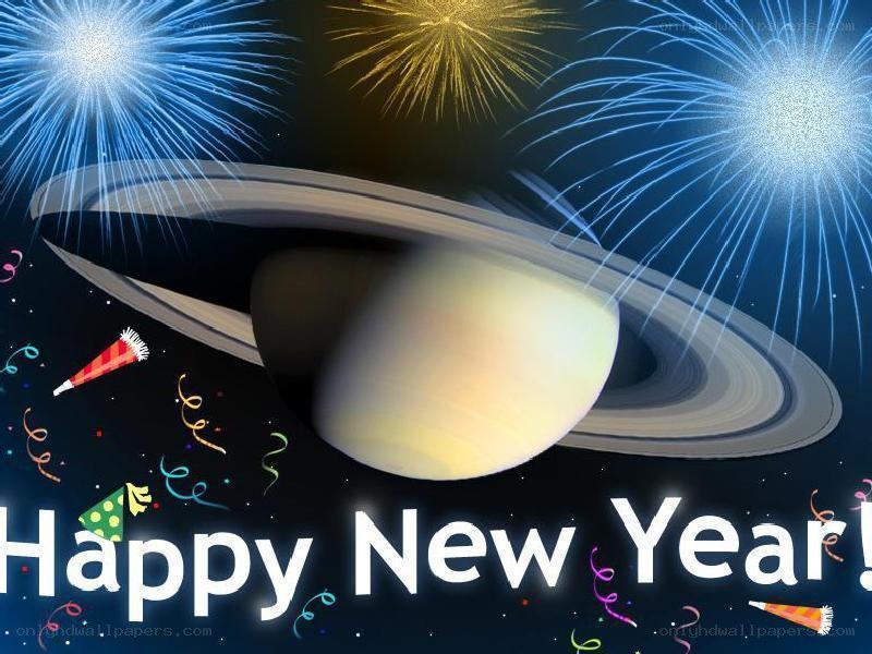 Happy New Year with Saturn