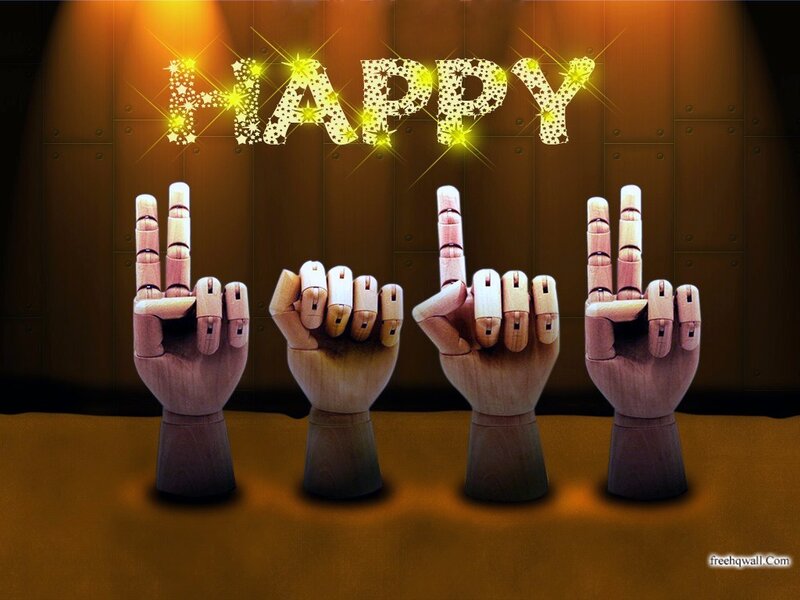 Happy sign language hands