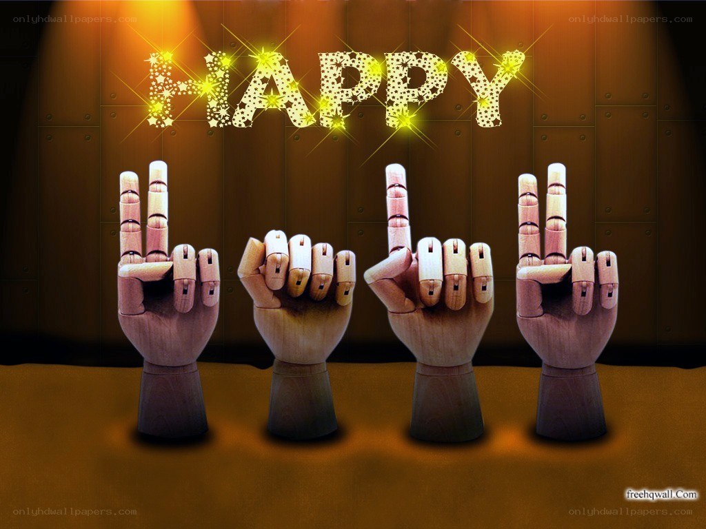 Happy sign language hands