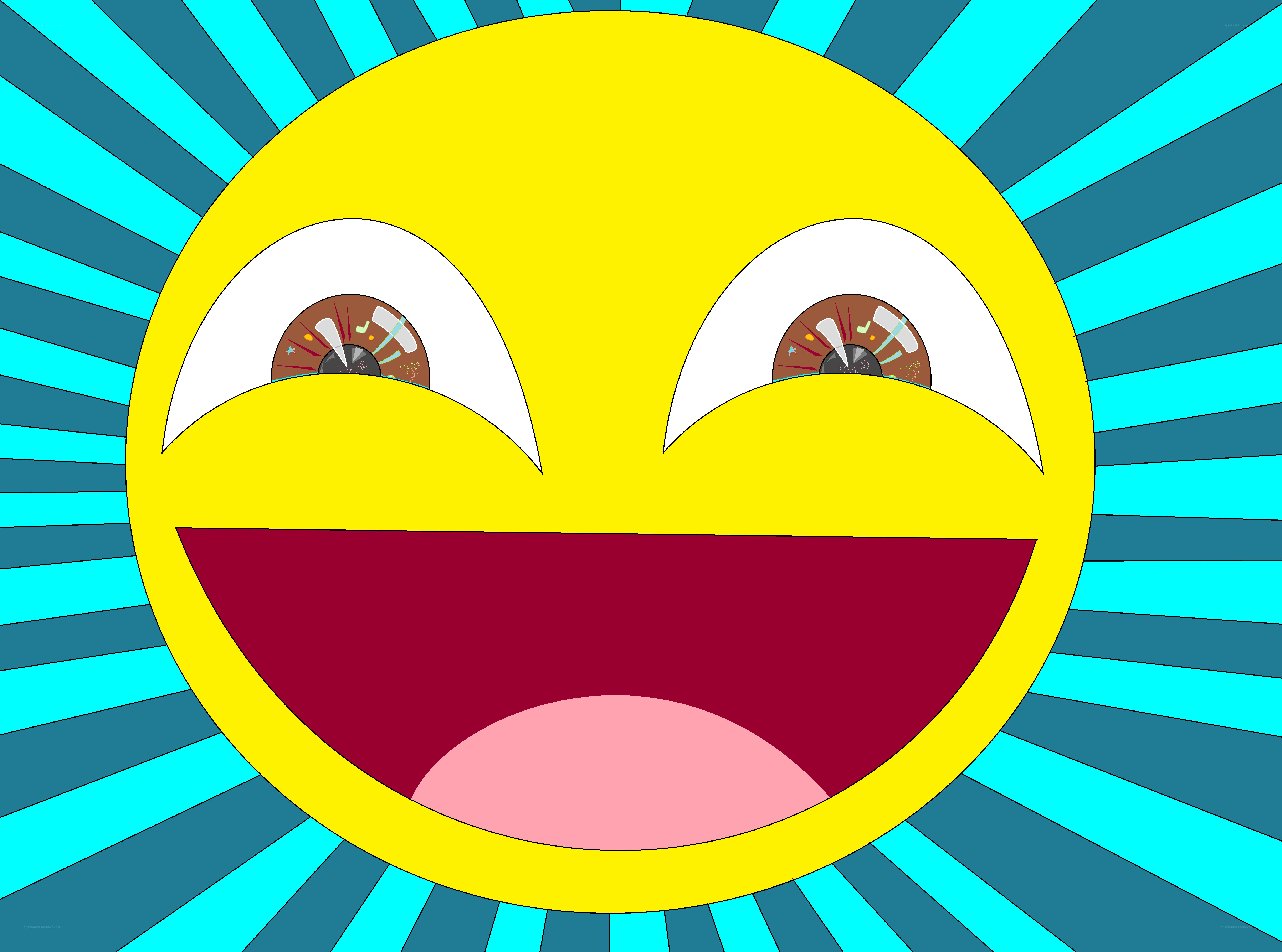 happy sun emoji
