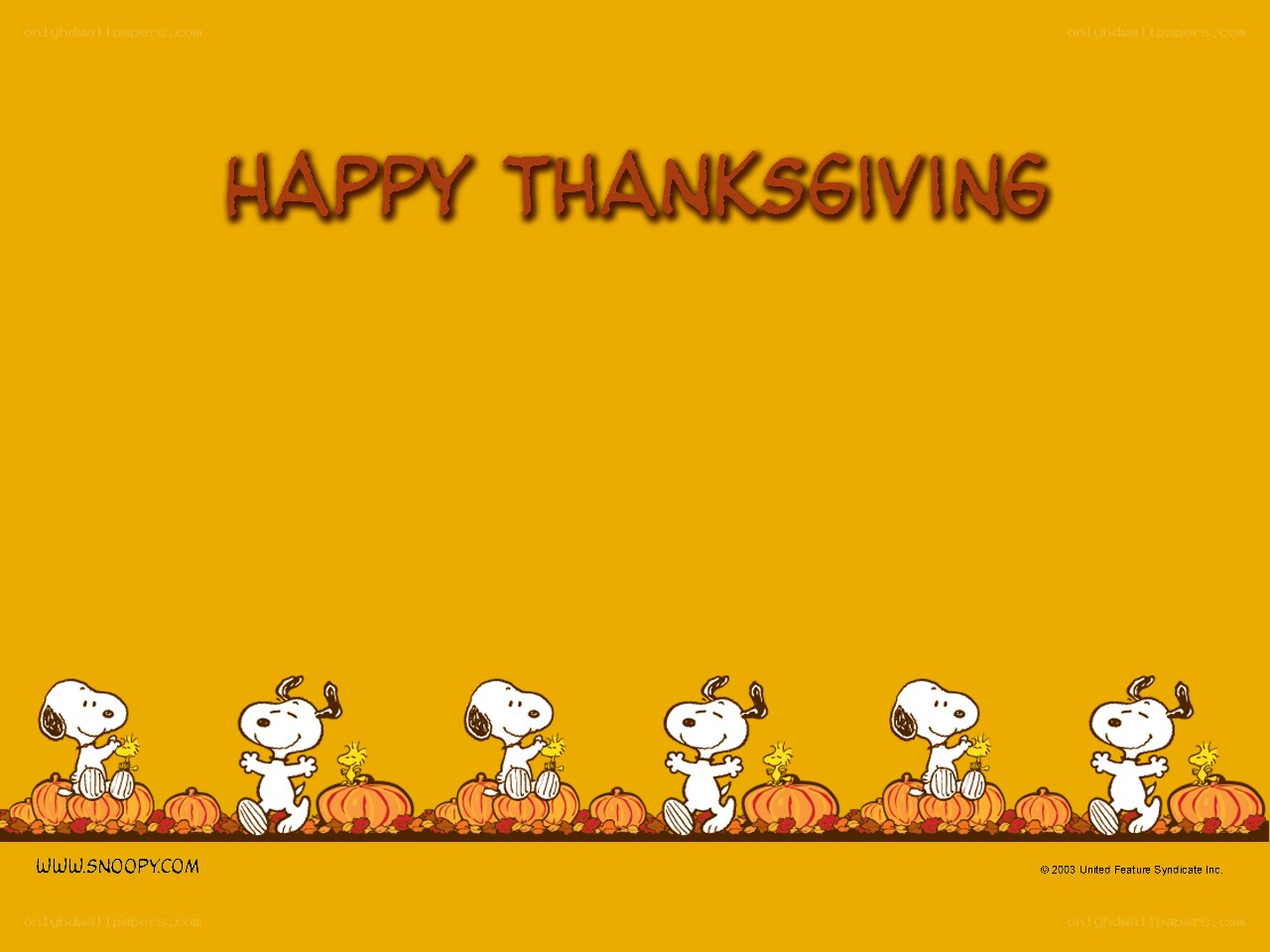 Happy Thanksgiving Snoopy