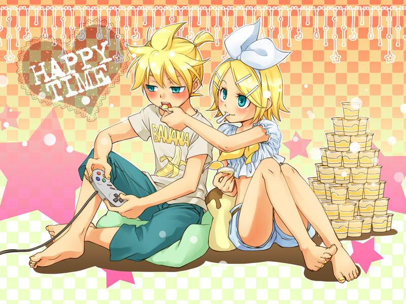 Happy time with characters