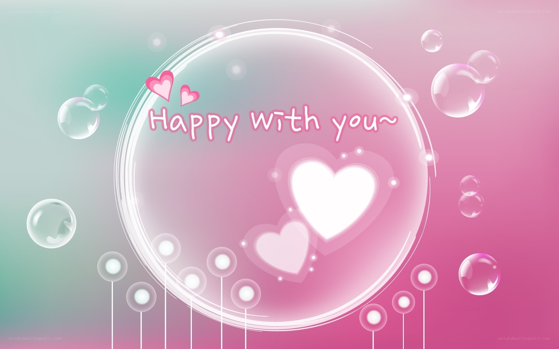 Happy with you card