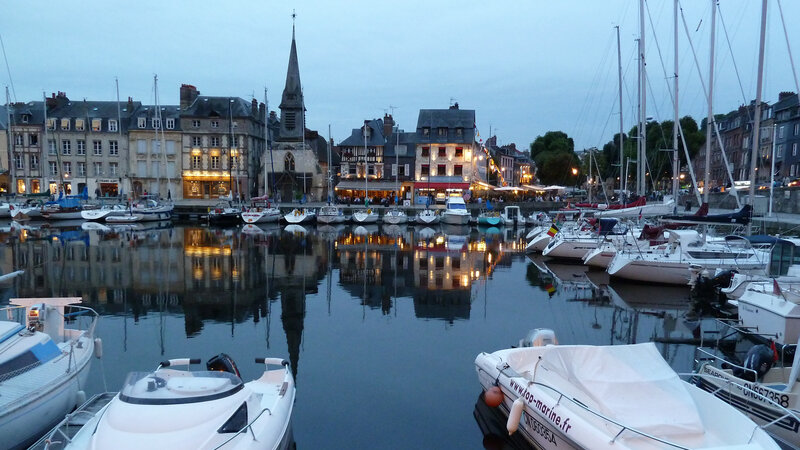 Harbor at Dusk — Blue, Calm