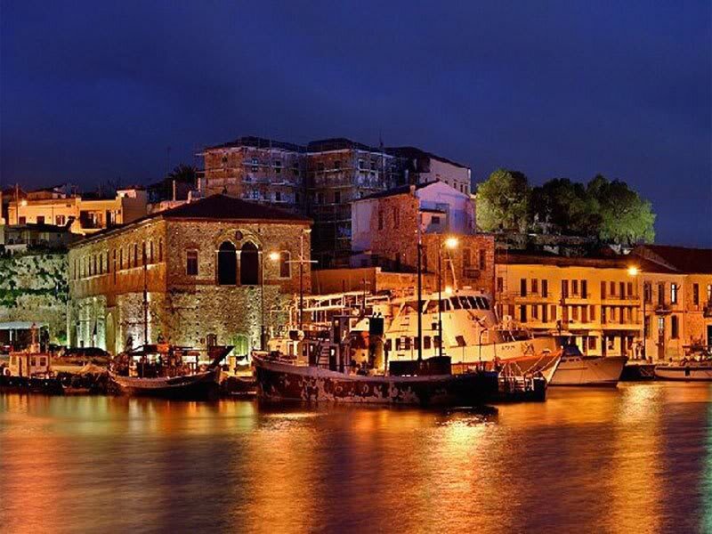 Harbor at Night — Blue