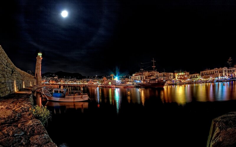 Harbor at Night