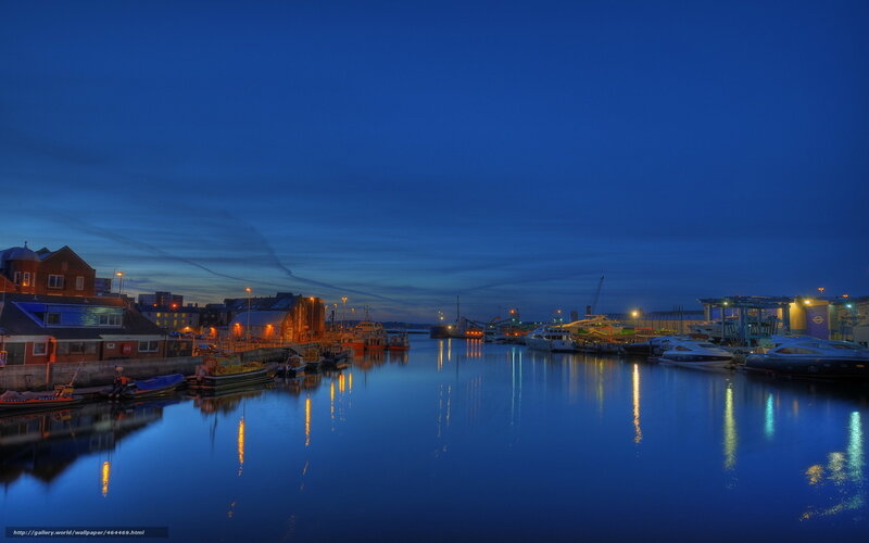 harbor at twilight