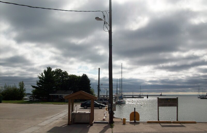 harbor on a cloudy day