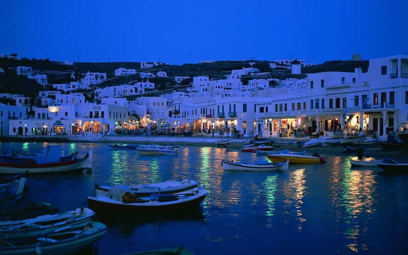 Harbor Town at Night