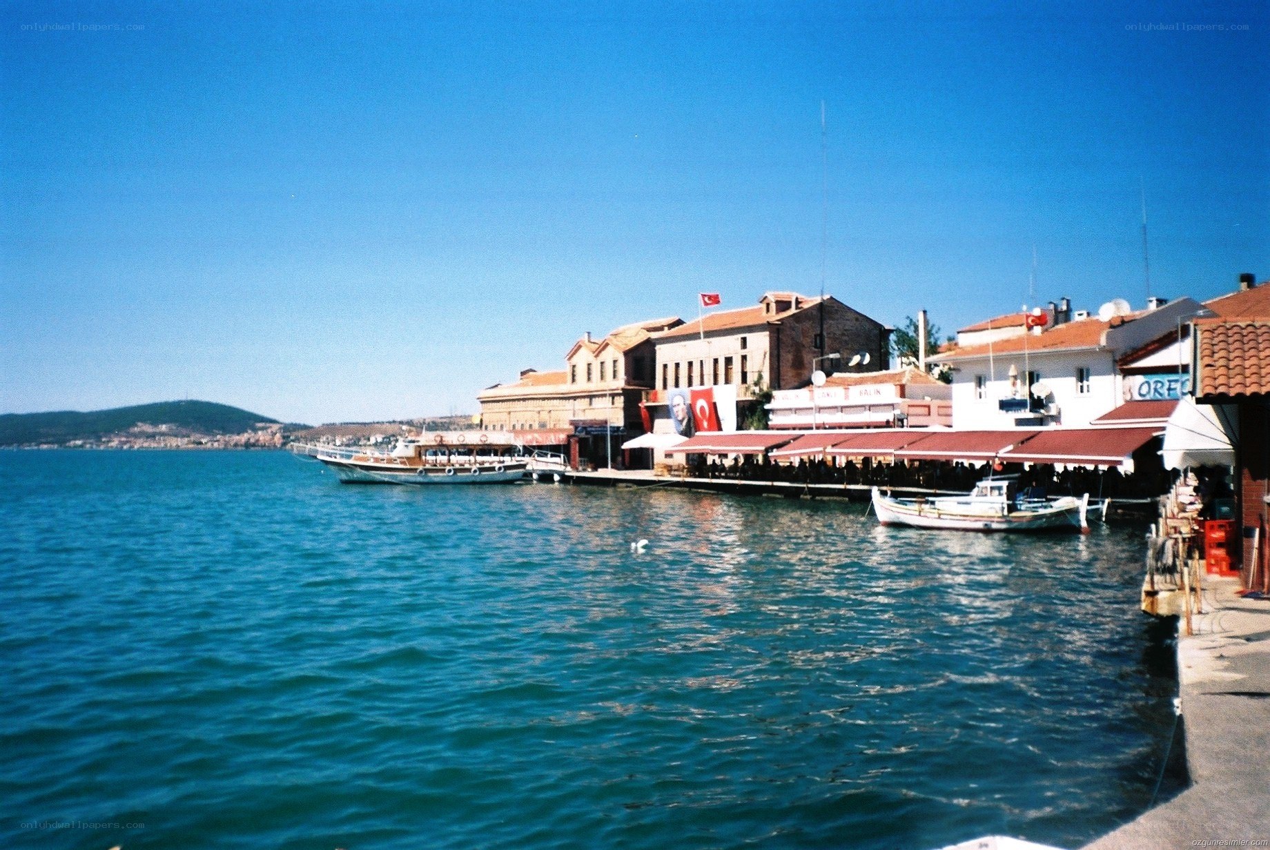 harbor town by the sea