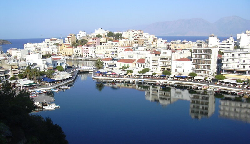 Harbor Town in Greece — Blue, Serene