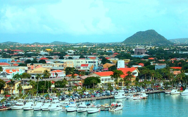 Harbor Town with Boats