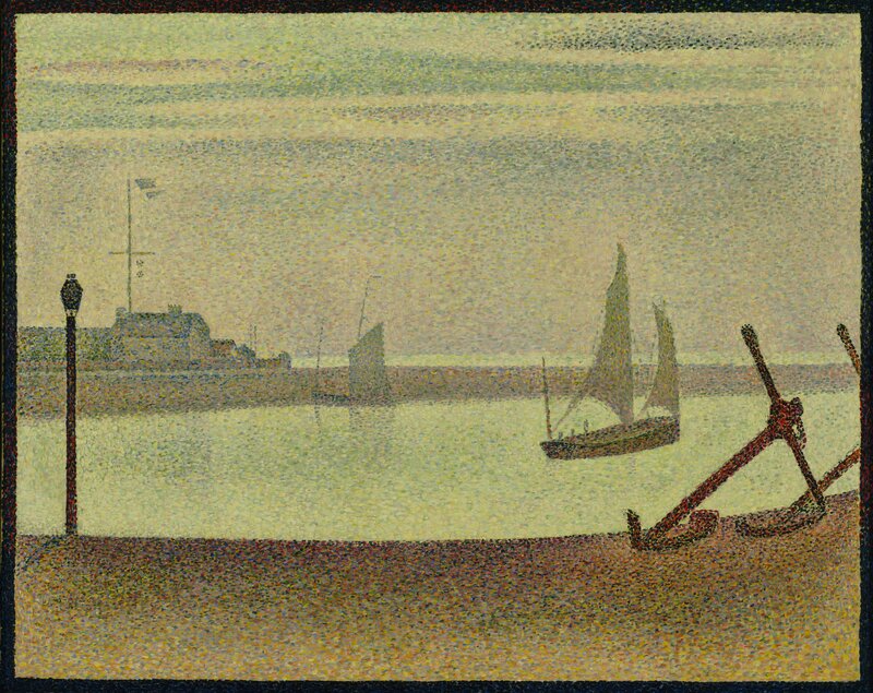 Harbor with Anchor and Sailboat