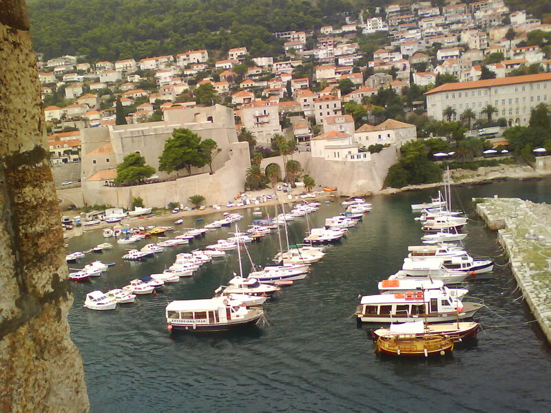 Harbor with Boats and Castle