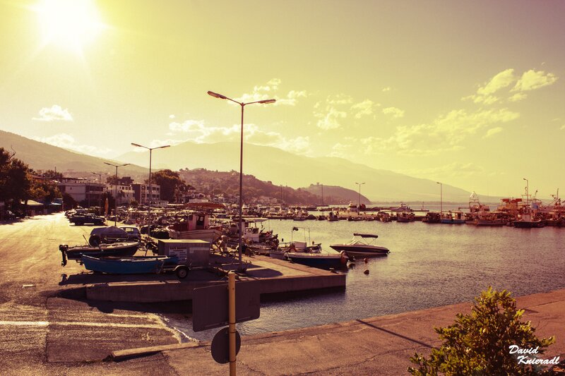 Harbor with Boats — Yellow